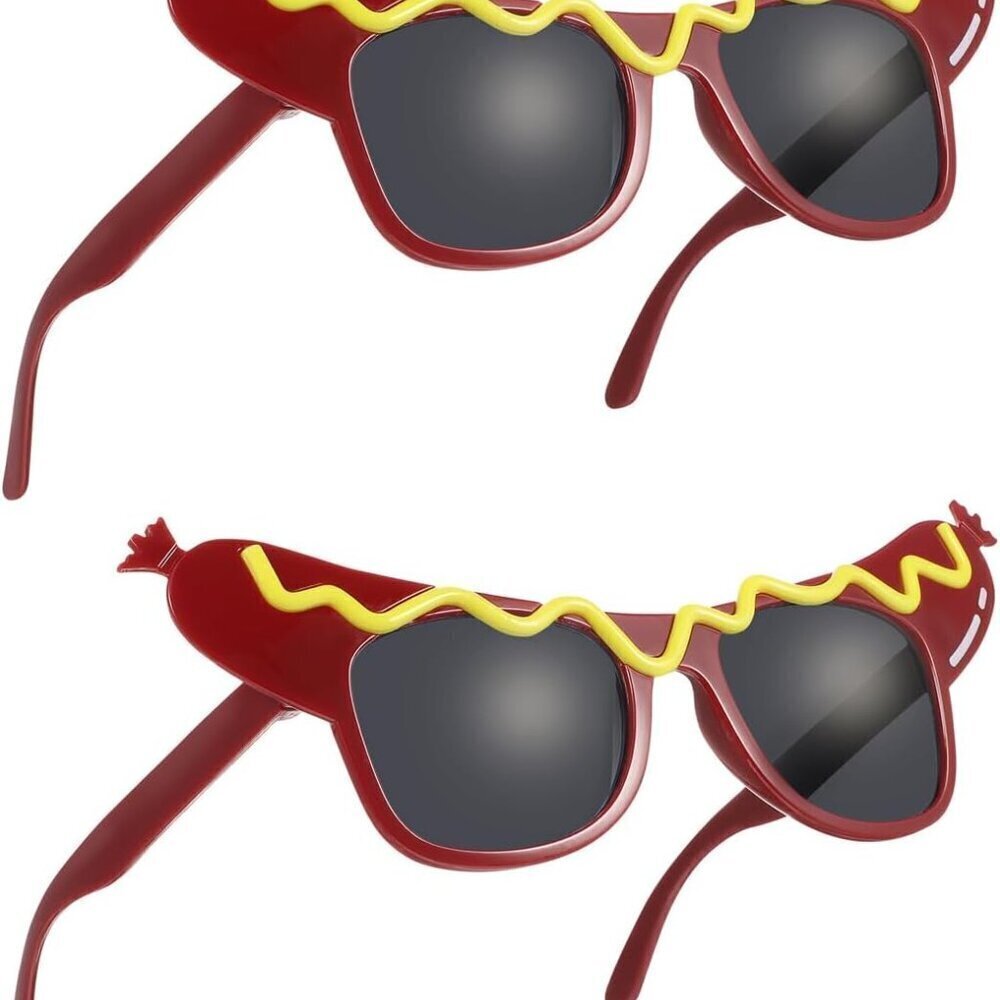 Funny Sunglasses 2Pcs Party Costume Eyewear Summer Dress Up Decorative